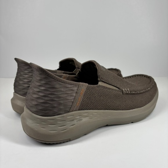 Skechers Parson Ralven Men\'s US 11.5 Taupe Moc Toe Slip-On‎ Casual Comfort Shoes main image 14